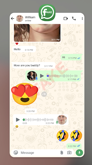 Fake Chat WhatsChat Prank Screenshot 1