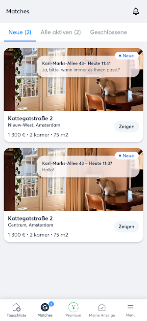 Wohnungsswap Screenshot 1