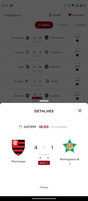 Carioca 2023 Jogos & Tabela Screenshot 1