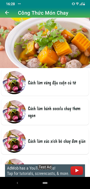 Công Thức Món Chay Phật Giáo Screenshot 2