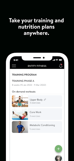 Entity Fitness Screenshot 2