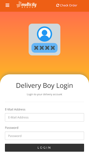 MultiCityStore Delivery APP Screenshot 0