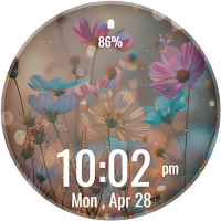 Pastel Floral Watch Face