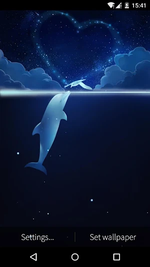 Fish&Bird Love Live Wallpaper Screenshot 1