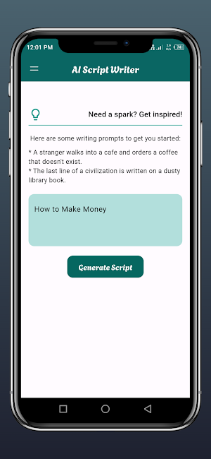 AI Script Writer Screenshot 0