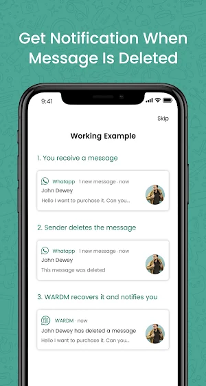 WMR Recover Deleted Messages Screenshot 1