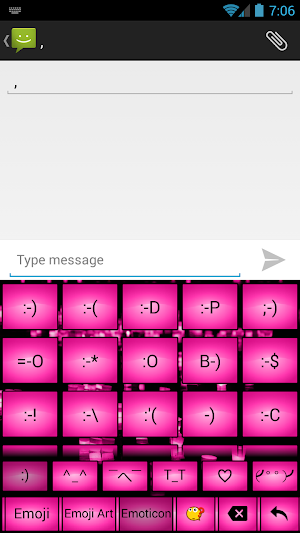 Keyboard Theme Led Pink Screenshot 3