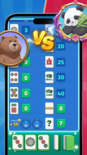 Yatzy Mahjong: Tile Dice Game Screenshot 0