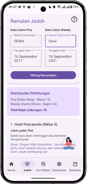 Hitung Pasaran Jawa Lengkap Screenshot 2