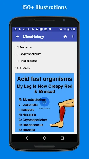 Mednomics: Medical mnemonics Screenshot 1