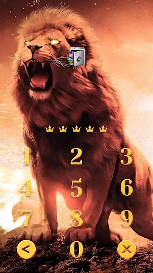 AppLock Live Theme Lion – Paid Theme Screenshot 1