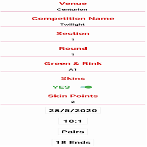 Bowls Score Card Screenshot 2