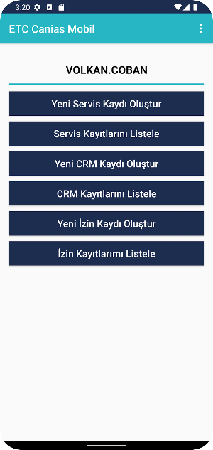 ETC Canias Mobil Screenshot 1
