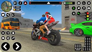 Bike Taxi Driving Simulator 3D Screenshot 1