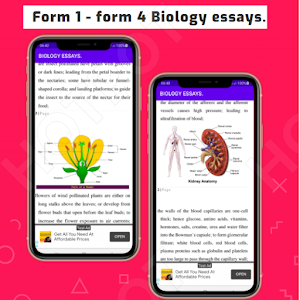 Biology Essays: form 1 - 4. Screenshot 3