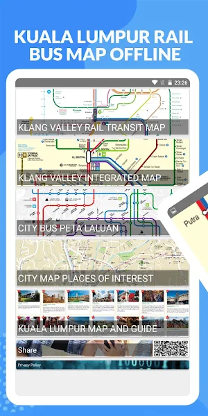 KUALA LUMPUR RAIL BUS MAP OFFLINE Screenshot 0