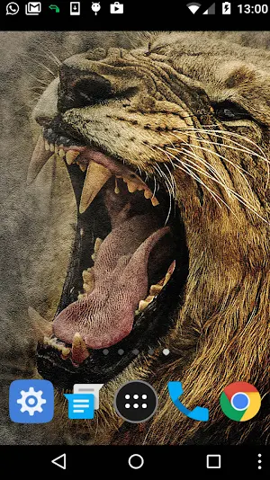 roaring lion wallpaper Screenshot 1