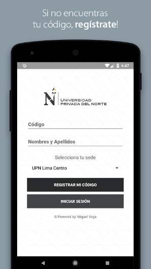 UPN Notas Screenshot 2