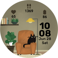 Cat and Mouse Watch face