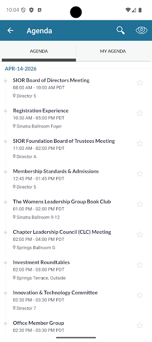 SIOR Events Screenshot 3