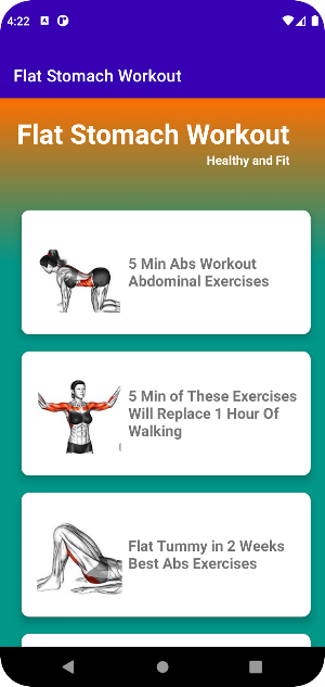 Flat Stomach Workout Screenshot 0