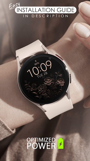 Bronze Blossom Watch Face Screenshot 1