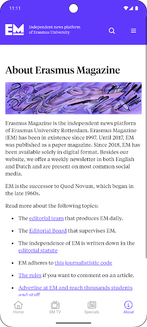 Erasmus Magazine Screenshot 3