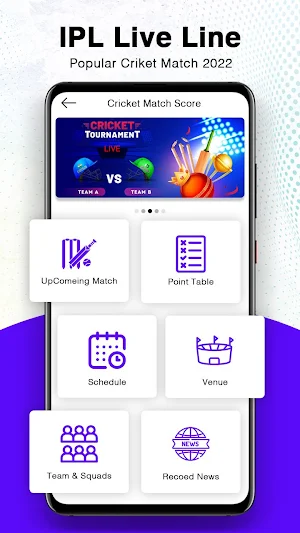 Live Line Fast Cricket Score Screenshot 0