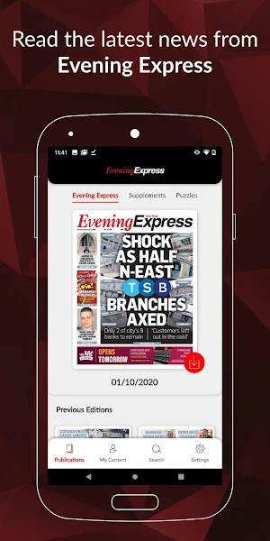 Evening Express digital ePaper Screenshot 0
