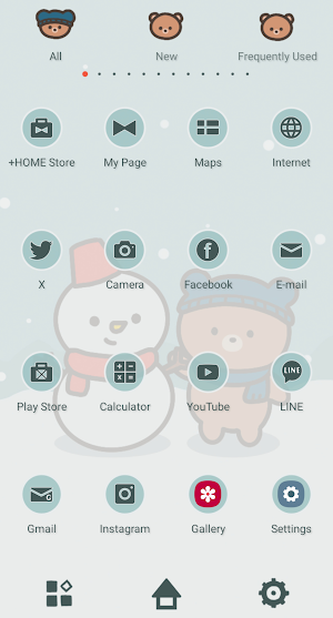 Winter Pals Theme +HOME Screenshot 2
