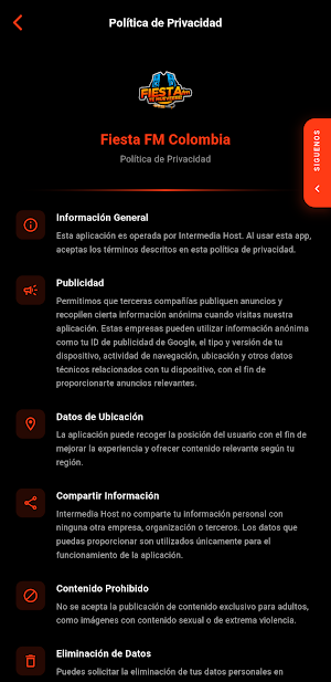 Fiesta FM Colombia Screenshot 2
