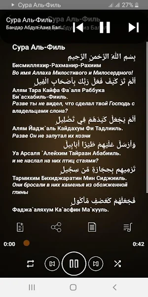 Сура Аль-Филь аудио Screenshot 2
