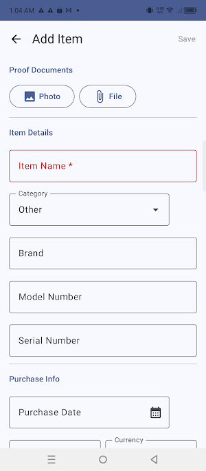 WarrantyProof: Receipts Screenshot 3