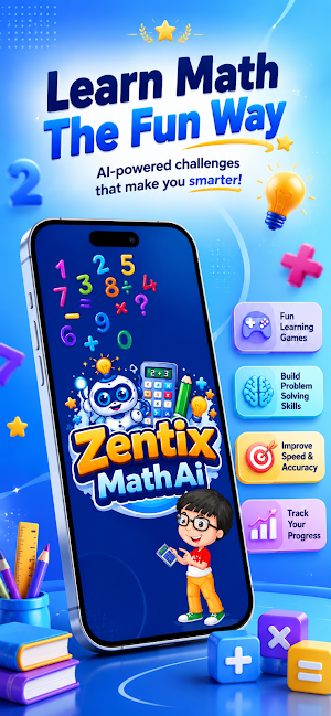 Zentix: AI Math Games for Kids Screenshot 0