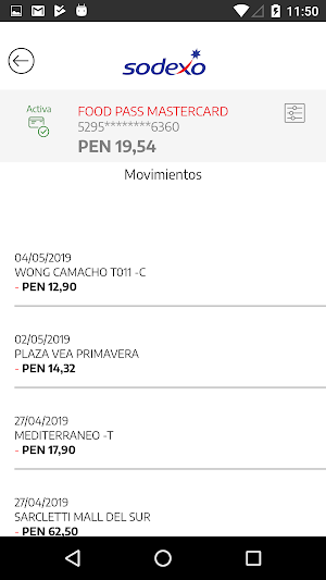 Sodexo Club Perú Screenshot 3