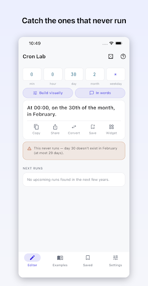 Cron Lab: Crontab Editor Screenshot 2
