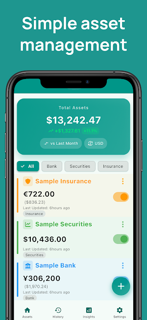 Simple Net Worth Tracker Screenshot 0