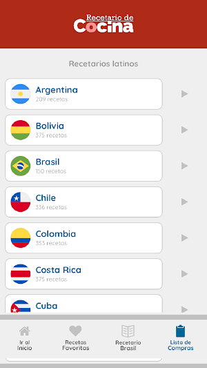 Recetario de cocina Screenshot 0