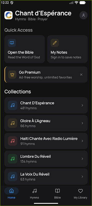 Chant d'Esperance & Bible Screenshot 0