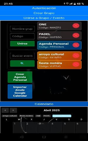 Quedada: Club Events & Chat Screenshot 1