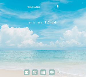 Summer Beach Vibes Theme +HOME Screenshot 0