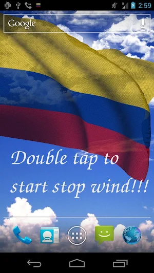 Colombia Flag Live Wallpaper Screenshot 1