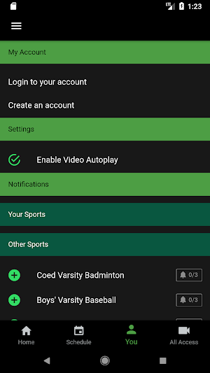 Winchendon Athletics Screenshot 2