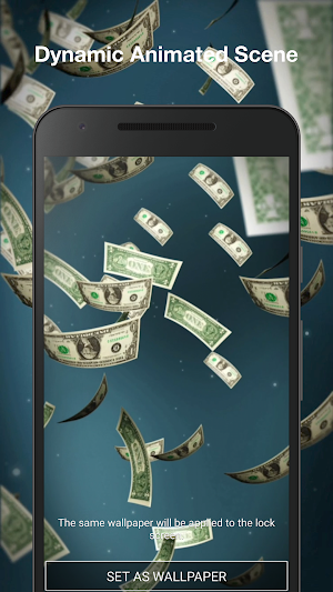 Money Rain Live Wallpaper Screenshot 1