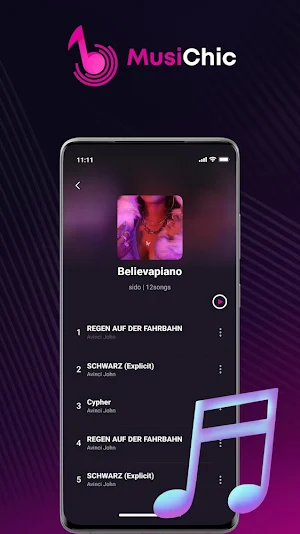 MusiChic-Offline Music Player Screenshot 2
