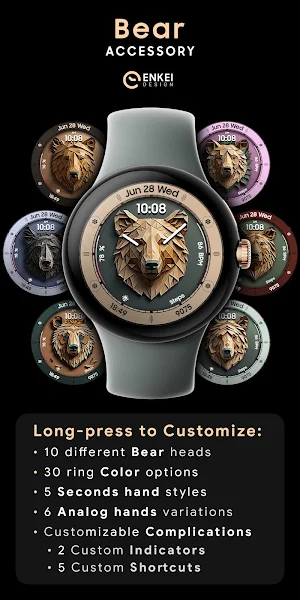 Bear Accessory - watch face Screenshot 1