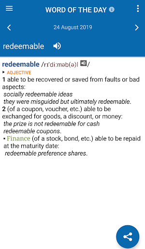 Oxford Dictionary of English & Thesaurus Screenshot 3