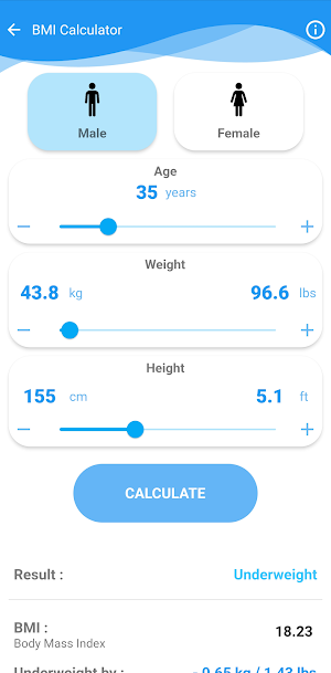 Health Calculator Plus Screenshot 1