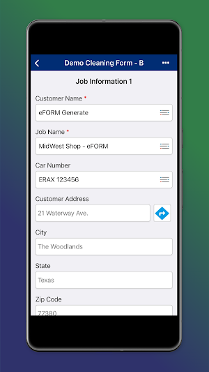 eFORM Generate Screenshot 1