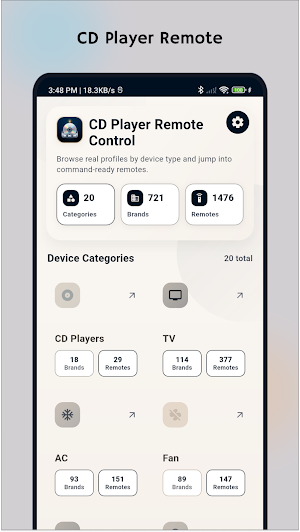 CD Player Remote Control Screenshot 0